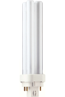 Philips MASTER PL-C Xtra 4 Pin fluorescente lamp 18 W G24q-2 Warm wit