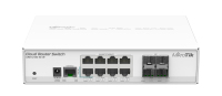 Mikrotik CRS112-8G-4S-IN hálózati kapcsoló Vezérelt L3 Gigabit Ethernet (10/100/1000) Ethernet-áramellátás (PoE) támogatása Fehér