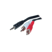 S-Conn 3.5mm - 2xRCA 10m Audio-Kabel Schwarz, Rot, Weiß