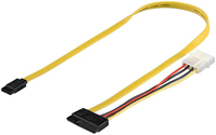 Microconnect PI17147 SATA-kabel 0,5 m SATA 7-pin SATA 7-pin + 15-pin Meerkleurig