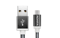 ADATA 1m, USB2.0-A/USB2.0 Micro-B USB kábel USB A Micro-USB B Fekete