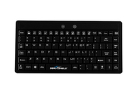 Seal Shield Seal Silk Mini Glow keyboard Universal USB QWERTY US English Black