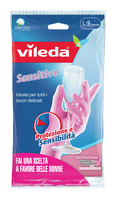 Vileda Sensitive Household gloves Pink Cotton, Latex 1 pc(s)