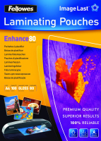 Fellowes ImageLast A4 80 Micron Laminating Pouch - 100 pack