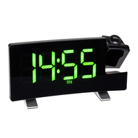 TFA-Dostmann Projection alarm clock radio with USB charging function
