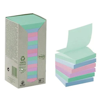 3M Post-it karteczka samoprzylepna Kwadrat Niebieski, Zielony, Różowy, Fioletowy 100 ark. Samoprzylepny