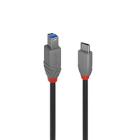 Lindy 36666 USB kábel 1 M USB 3.2 Gen 1 (3.1 Gen 1) USB C USB B Fekete