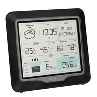 TFA-Dostmann 35.1160.01 Umgebungsthermometer Elektronisches Umgebungsthermometer Indoor/Outdoor Schwarz