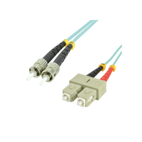 MCL FJOM3/STSC-2M câble de fibre optique ST SC OM3 Couleur aqua