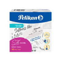 Pelikan 606141 goma Plástico Blanco 40 pieza(s)