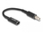 DeLOCK 60037 electriciteitssnoer Zwart 0,15 m USB C 7.4 x 5.0 mm