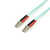 StarTech.com Fiber Optic Cable - 10 Gb Aqua - Multimode Duplex 50/125 - LSZH - LC/LC - 5 m~5m (15ft) LC/UPC to LC/UPC OM3 Multimode Fiber Optic Cable, Full Duplex 50/125µm Zipco...