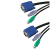 ICIDU KVM Switch Cable 1,8m KVM cable Black 1.8 m