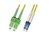 Microconnect FIB841050 kabel optyczny 50 m SC LC OS2 Żółty