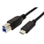 ROLINE 11028881 USB Kabel 3 m USB 3.2 Gen 1 (3.1 Gen 1) USB C USB B Schwarz