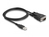DeLOCK 64222 tussenstuk voor kabels USB 2.0 Type-A serial RS-232 DB9 Zwart