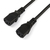 StarTech.com Cable de 2m de Alimentación en Y para Ordenador, 18AWG, EU Schuko a 2x C13, 10A 250V, Cable de Alimentación de CA de Repuesto, para Impresora, para Monitor, UL