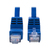 Tripp Lite N204-001-BL-UD Anvulkanisiertes Cat6 Gigabit UTP-Ethernet-Kabel mit Aufwärts-/ Abwärtswinkel (RJ45 Aufwärtswinkel M auf RJ45 Abwärtswinkel M), blau, 0,3 m