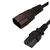 Black Box BC9001-0.5M cable de transmisión Negro 0,5 m C14 acoplador C13 acoplador