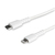 StarTech.com Cavo durevole da USB-C a Lightning da 2m bianco - Cavo di alimentazione/sincronizzazione in Fibra aramidica robusta per impieghi intensivi da USB tipo C a Lightenin...