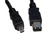 Cables Direct USB-145 FireWire cable 5 m 6-p 4-p Black