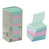 3M Post-it zelfklevend notitiepapier Vierkant Blauw, Groen, Roze, Paars 100 vel Zelfplakkend