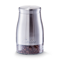 Zeller Vorratsdose COFFEE, Inhalt: 1,3 Liter, Material: Edelstahl/Glas, Höhe: