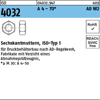 ISO 4032 A 4-70 M 24 AD-W7/2 A 4-70 VE=S