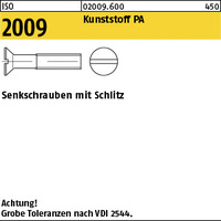 ISO 2009 Kunstst. M 6 x 20 Polyamid Kunstst VE=S