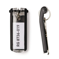 DURABLE Schlüsselanhänger „KEY CLIP“ / Schlüsselkasten-Beschriftung | fekete