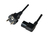 Netzkabel Schutzkontakt-Stecker auf C13 Buchse gewinkelt, schwarz, 5m, LogiLink® [CP119]