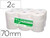 Papel higienico jumbo 2/c celulosa blanca mandril 70 mm para dispensador kf16756