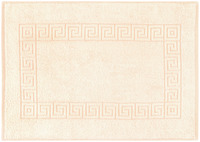 Badematte Athen mit Borte; 50x70 cm (BxL); apricot