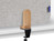 Legamaster ELEMENTS Akustik-Tischtrennwand 60x80cm grau mit Tischklammern