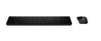 Keyboard (SWEDISH) 723315-101, Full-size (100%), Wireless, RF Wireless, Black, Mouse included Toetsenborden (extern)