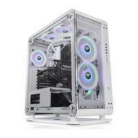 Core P6 Tempered Glass Snow , Mid Tower Midi Tower White ,