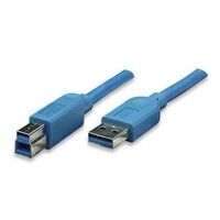 Usb 3.0 Cable A Male / B Male , 3 M Blue Icoc U3-Ab-30-Bl ,