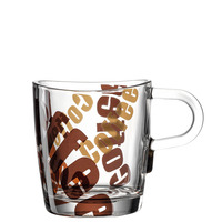 LEONARDO Tasse LOOP Set aus 6 Kaffeetassen aus Glas, Vol. 260 ml, 6er Set spülmaschinenfest, 089343Freisteller