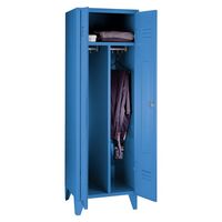 Steel locker with stud feet