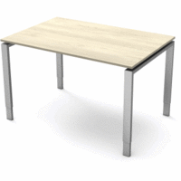 Schreibtisch Form5 4-Bein-Gestell 120x80x68-82cm ahorn