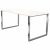 Schreibtisch Aveto Bügelgestell 160x80x68-82cm höhenverstellbar weiß
