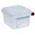 Araven Food Container with a Tight Fitting Lid - Pack x4 - 1.7L / 1 / 6 GN