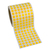 Markierungspunkte Ø 10 mm, gelb, 10.000 runde Etiketten auf 1 Rolle/n, 3 Zoll (76,2 mm) Kern, Folienpunkte permanent, Verschlussetiketten