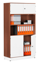 Kombi-Grund-Büroschrank, Büroschranksystem MODUFIX, HxBxT: 1875 x 820 x 420 mm | BKK0300-NUWE