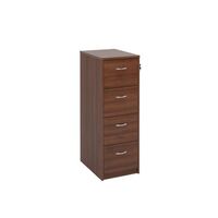 Express office filing cabinets - 4 drawer, walnut