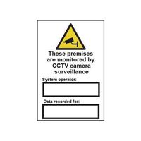 These premises are monitored by cctv camera surveillance sign