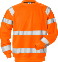 High Vis Sweatshirt Kl.3 7446 SHV Warnschutz-orange Gr. S