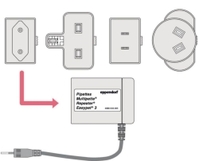 Zubehör für Xplorer® und Xplorer® plus | Beschreibung: Netzteil mit Netzsteckeradapter für Ladekarussell