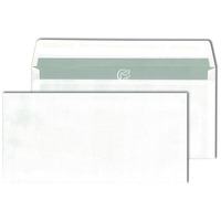Briefumschlag DIN lang, 110 x 220 mm, haftklebend, weiß, 100 g/m²