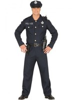 Disfraz de Policía azul para hombre M